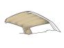 MERCURY COMET 1963-1965 HARDTOP INTERIEUR DE TOIT PARCHEMIN headliner Parchment SCOTT DRAKE HL-FO-HT-63-PR