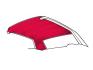 MERCURY COMET 1963-1965 HARDTOP INTERIEUR DE TOIT VERMILLON headliner Vermillion SCOTT DRAKE HL-FO-HT-63-VE