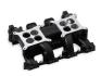 LS3 DUAL-QUAD INTAKE MANIFOLD, CARB - BLACK Holley 300-133BK