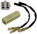 CONNECTEUR BLANC POUR CLIGNOTANTS HONDA ET KAWASAKI* ICL001