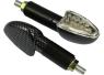 PAIRE DE CLIGNOTANTS LED SPEAR EFFET CARBONE LONG* INDLED20