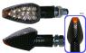 PAIRE DE CLIGNOTANTS LED FORCE COURT LOOK CARBONE* INDLED27