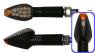 PAIRE DE CLIGNOTANTS LED FORCE LONG LOOK CARBONE*