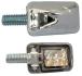PAIRE DE CLIGNOTANTS LED ATOM CHROME*