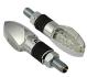 PAIRE DE CLIGNOTANTS LED POD CHROME*