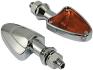 PAIRE DE CLIGNOTANTS SHARK HEAD CHROME* INDSHKALL