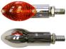 PAIRE DE CLIGNOTANTS CAT EYE CHROME/ORANGE* INDUCECHE