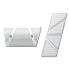 JEEP WRANGLER 1997-2006 JK COUVRE PEDALES BOITE AUTOMATIQUE 2 PIECES ALUMINIUM Billet Pedal covers utomatic 2 pieces SCOTT DRAKE JP-180015-BL