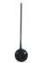 JEEP WRANGLER 2007-2014 JK ANTENE ET SOCLE EN ALUMINIUM ANODISE NOIR billet antenna Black SCOTT DRAKE JP-190002-BK