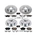 BMW MINI 2007-2008 R52 JCW KIT DE FREINS AVANT ET ARRIERE PERCE ET RAINURE POWER STOP K6299