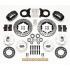 FORD MUSTANG 1965-1969 V8 KIT ETRIERS 4 PISTONS NOIR MANUELLE OU AUTOMATIQUE RAINURE PERCE Forged DynaPro 6 Big Brake Front Disc black WILWOOD 140-11072-D
