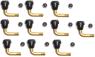 VALVES DE ROUE COUDEE POUR JANTE A PNEU TUBLESS (lot de 10 units)
