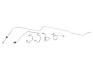 FORD MUSTANG 1965-1966 SET DE TUBES DE FREINS ACIER AVANT A DISQUES Front Brake Line Set GT Brakes SCOTT DRAKE MFB003 (6 tubes)