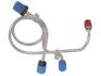 FORD MUSTANG 1967 LIGNE DE MAITRE CYLINDRE DE KIT DE FREIN TAMBOUR SEULEMENT INOX Master cylinder line kit std drum brakes Stainless SCOTT DRAKE MML007S