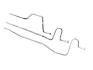 FORD MUSTANG 1964-1965 6 CYLINDRES LOT DE 2 TUYAUX LIAISON RADIATEUR POUR REFROIDISSEMENT DE L HUILE DE BOITE Transmission Oil Cooler Lines Steel 6 Cylinder pair SCOTT DRAKE MOL001