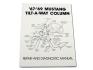 FORD MUSTANG 1967-1969 Column repair and diagnostic manual Tilt a way SCOTT DRAKE MP-310