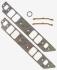 CHEVROLET 1965-1990 JOINT DE COLLECTEUR D`ADMISSION intake gasket, black block with rectangular raised large port 1/16 1.75 x 2.5 inch Mr Gasket 121