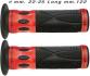 PROGRIP 728 RED (Rouge) Paire de poignes Diamtre 22-25 mm Longueur 122 mm Cerclage Aluminium Anodis