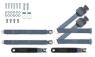 1973-91 gm truck 3pt 369-blu-20 belts w/pushbutton & 337 hardware kit for bench seats (pair) RETROBELT RB-7391GMTKKT-BLU-BE