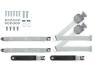 1973-91 gm truck 3pt 369-gry-20 belts w/pushbutton & 337 hardware kit for bench seats (pair) RETROBELT RB-7391GMTKKT-GRY-BE