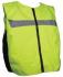 GILET REFLECHISSANT DE SECURITE JAUNE AJUSTABLE (EXTRA LARGE/2XL)*