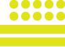 BANDES RECTANGLES ET RONDS PASTILLES CERCLES REFLECHISSANTS JAUNES* REFSTK7