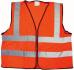 GILET REFLECHISSANT DE SECURITE ORANGE*
