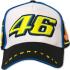 MOTO GP Casquette Adulte Officiel VRMCA50504 VALENTINO ROSSI 46 BLANC NOIR*