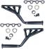 FORD MUSTANG 1965-1968 PAIRE DE COLLECTEURS D ECHAPPEMENT PERFORMANCE ACIER NOIR tri-y exhaust header 260 289 302 SCOTT DRAKE S1MS-9430-BL
