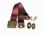FORD MUSTANG 1964-1973 CEINTURE DE SECURITE ROUGE BORDEAUX VENDU A L UNITE Aftermarket seat belts medium maroon RETROBELT SB-MR