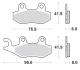 SBS RSI PLAQUETTES FREIN 611RSI ARRIERE ATK ALL MODELS 1994