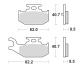 SBS RSI PLAQUETTES FREIN 816RSI ARRIERE YAMAHA 660 RHINO 2005-2012