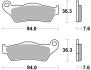 SBS PLAQUETTES AVANT 2814 671HF CERAMIC ROYAL ENFIELD METEOR 350 2021-2024