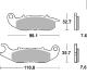 SBS SI PLAQUETTES FREIN 859SI AVANT HONDA CRF 250 L 2012-2021