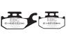 EBC HH PLAQUETTES ARRIERE SFA413HH SUZUKI UH 125 BURGMAN 2014-2020