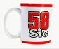MOTO GP Mug Officiel MARCO SIMONCELLI 58 SUPER SIC GP55006*
