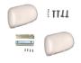 FORD MUSTANG 1964-1967 PAIRE DE REPOSES TETE POUR SIEGES SPORT BLANC Sport Seat headrest White pair SCOTT DRAKE SS-HR-WT