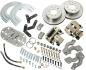 FORD MUSTANG 1964-1973 SSBC KIT CONVERSION FREINAGE DISQUE FREIN ARRIERE POUR ARBRE 28 CANNELURES DISQUES 26,5 DE DIAMTRE Rear disc brake conversion kit standard duty 28 spline rear axle SCOTT DRAKE DBC-A111-2