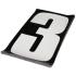 SET D`AUTOCOLLANTS STICKERS NUMRO 3 BLANC POUR COURSE MOTOCROSS 6*