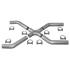 76.2mm (3 pouces) V8 KIT X-PIPE UNIVERSEL Universal X-Pipe Kits SUM-642130