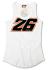 MOTO GP Debardeur Femme Officiel DANI PEDROSA 26 BLANC*
