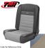 FORD MUSTANG 1964-1966 COUPE DELUXE COUVRE SIEGE PONY BLEU BLANC AVANT ET ARRIRE TMI Deluxe Pony Seat Upholstery 43-70125-2287-2290