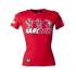 MOTO GP T-shirt Femme Officiel MARC MARQUEZ 93 ROUGE*