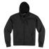 Sweat Icon UPPER SLANT HOODY BLACK*