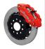 FORD MUSTANG 2005-2014 V6 227 245 V8 281 302 330 355 KIT GROS FREINS AVANT SUPERLITE 6 PISTONS ROUGE Wilwood Forged Narrow Superlite 6R Big Brake Front Brake Kits 140-9110-R