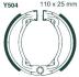EBC Garniture Tambour Y504 AVANT YAMAHA 125 TY 1980-1990