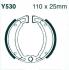 EBC Garniture Tambour Y530 ARRIERE YAMAHA XC 125 VITY 2008-2013