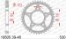 COURONNE ACIER PAS ORIGINE 530 39 Dents 1060539 HONDA CB SUPER FOUR 1000 F P/R/S/T/V/W 1993-1998 (2)