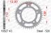 COURONNE ACIER PAS 520 43 Dents 1062743 HONDA CBR 500 R 2013-2018 (2)