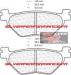 BREMBO CARBON CERAMIC ORGANIC PLAQUETTES ARRIERE 07YA3908 1084 YAMAHA TDM 900 2002-2015